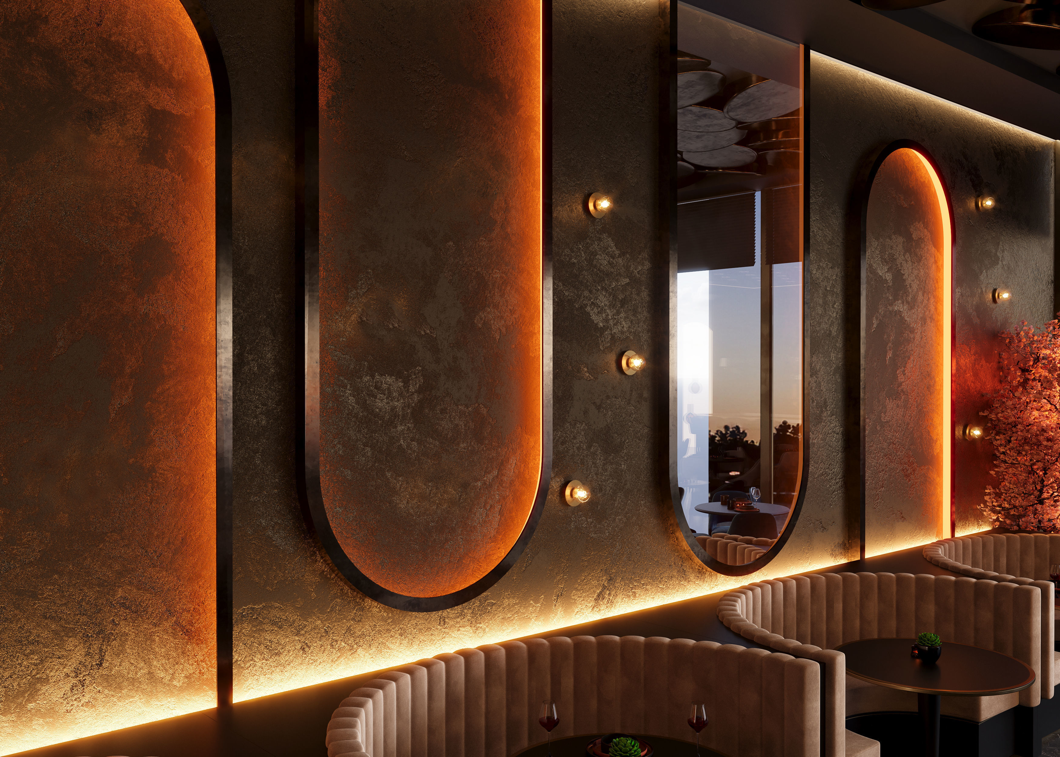 Restaurant Cafe Bar Pub Scene Render Ready  3D model_6