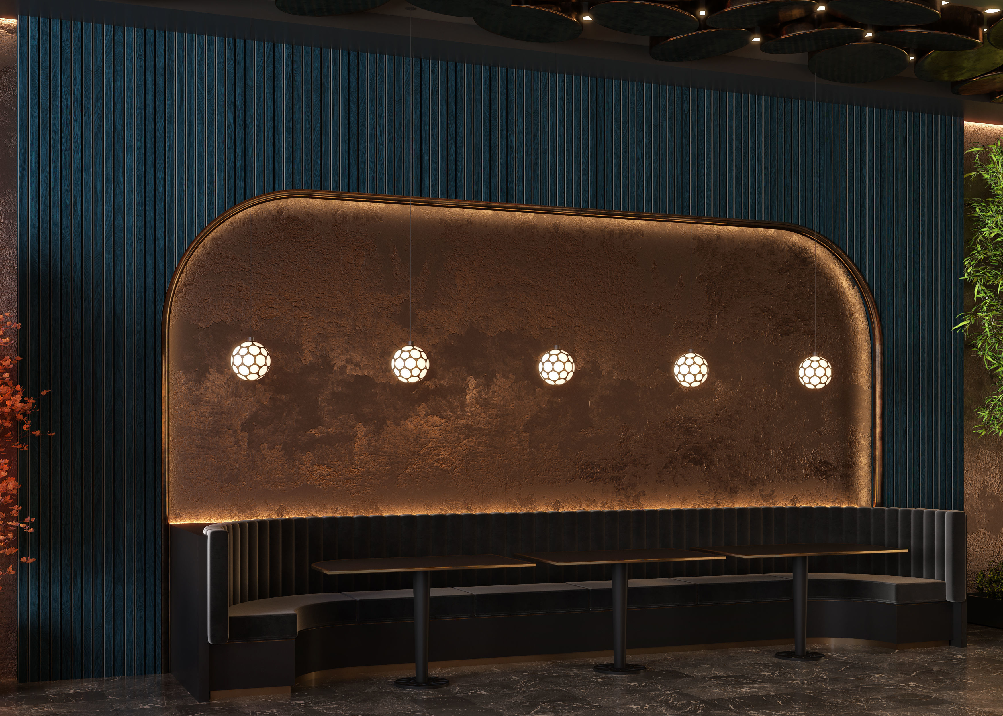 Restaurant Cafe Bar Pub Scene Render Ready  3D model_11