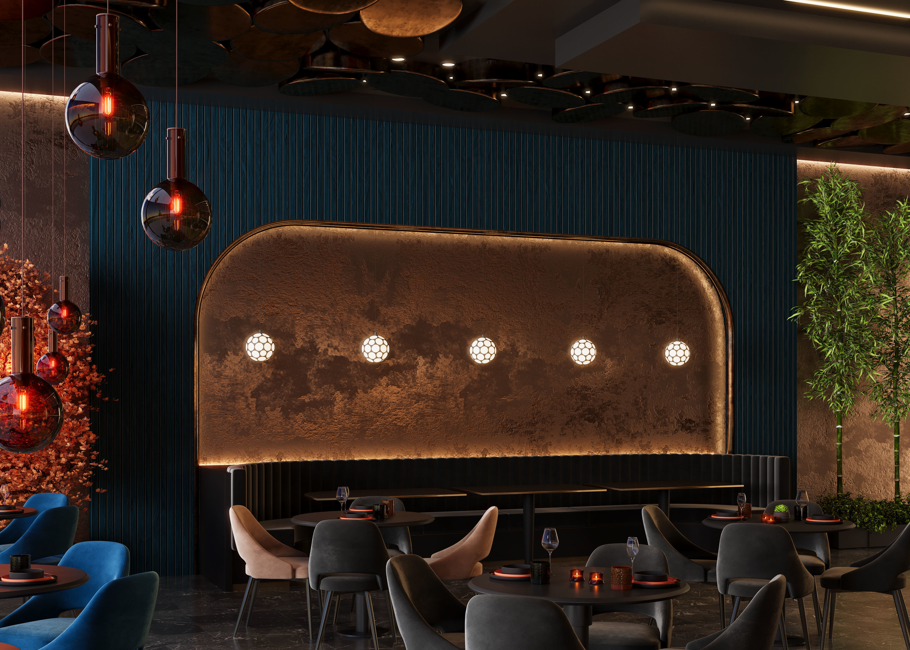 Restaurant Cafe Bar Pub Scene Render Ready  3D model_9