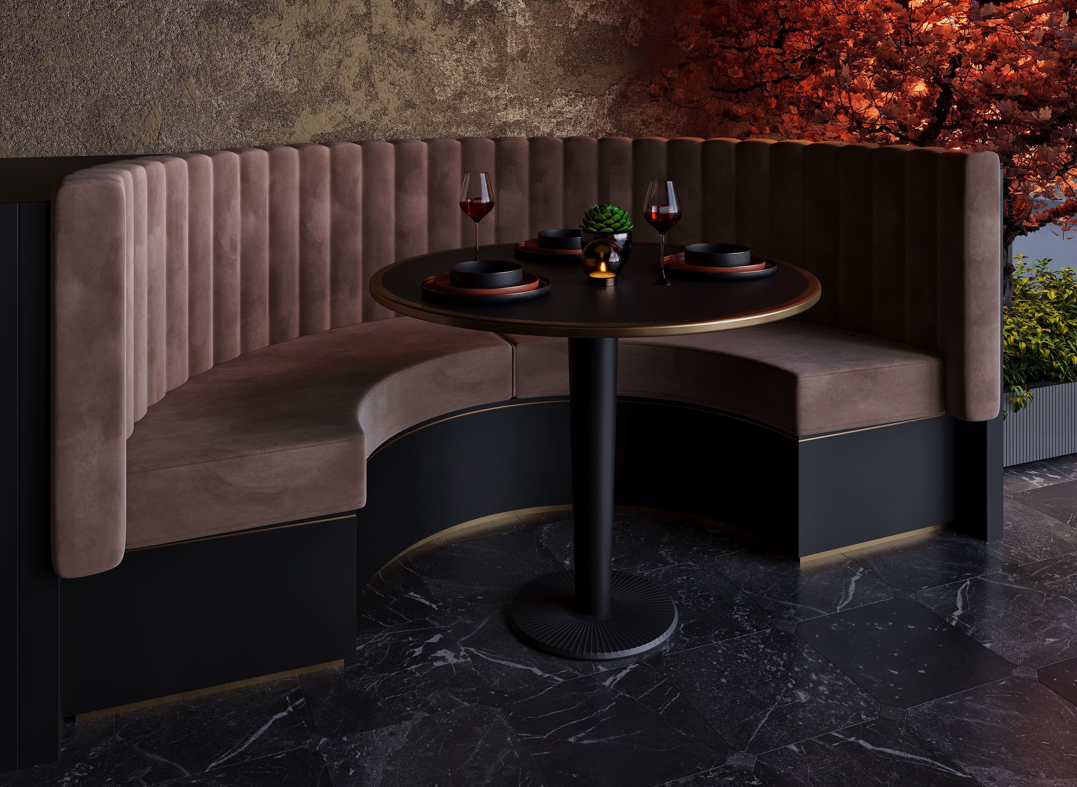 Restaurant Cafe Bar Pub Scene Render Ready  3D model_13