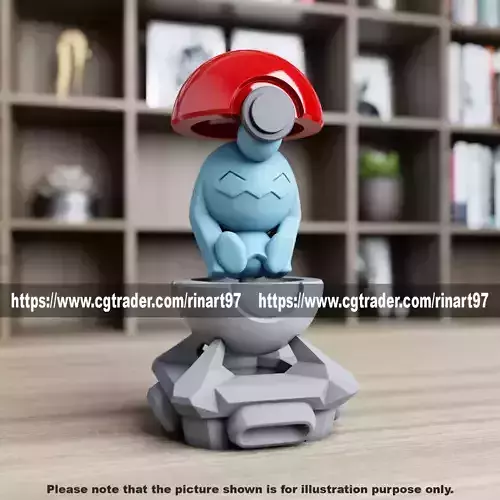 Wynaut in the pokeball from Pokemon