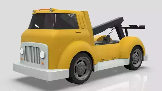 Wrecker Tow Truck Cartoon Vehicle
