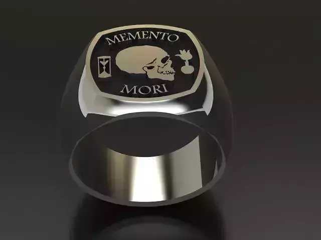 Memento Mori Signet Ring
