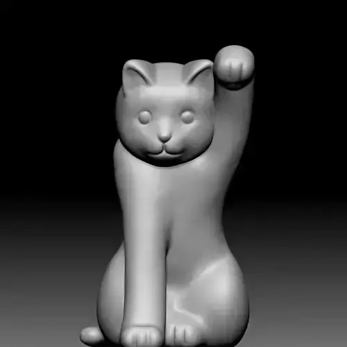 Cat statue 020