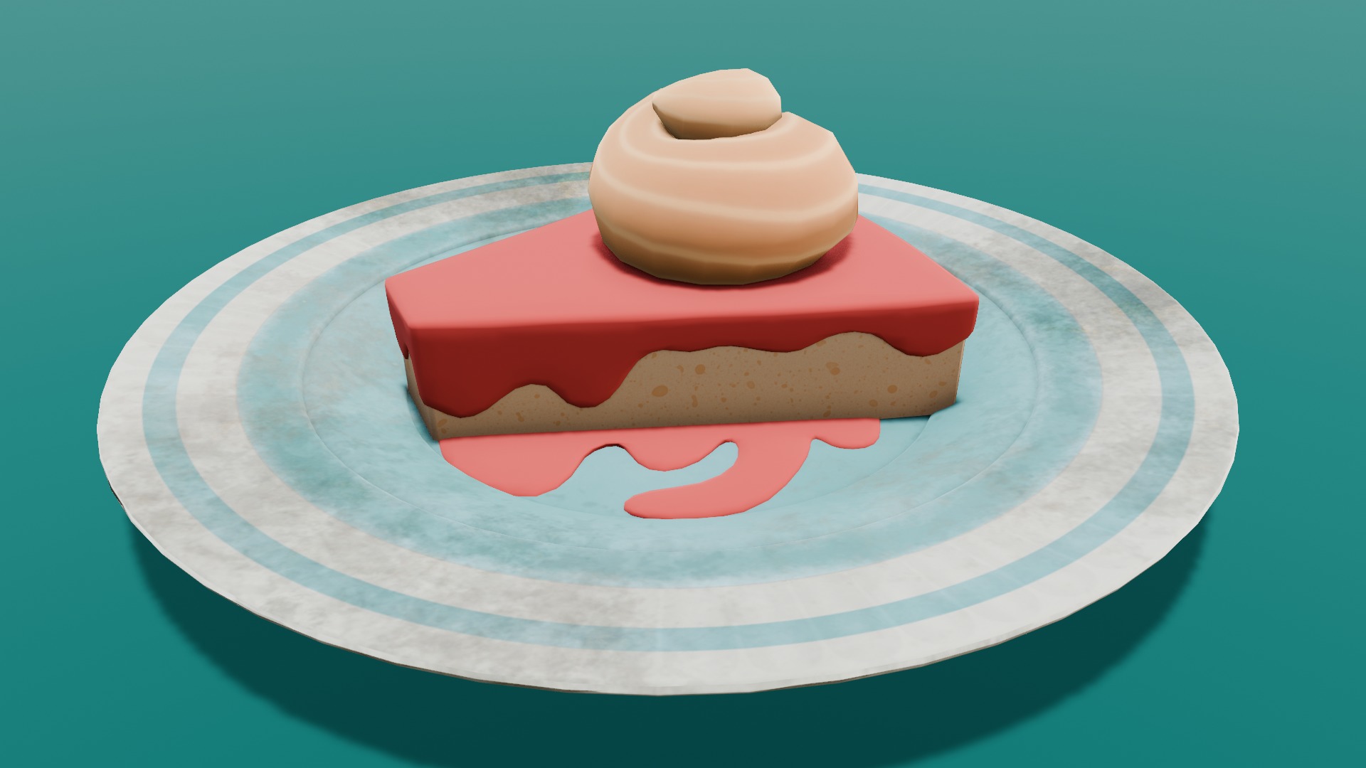 Cake 3D Model Low-poly 3D model_15