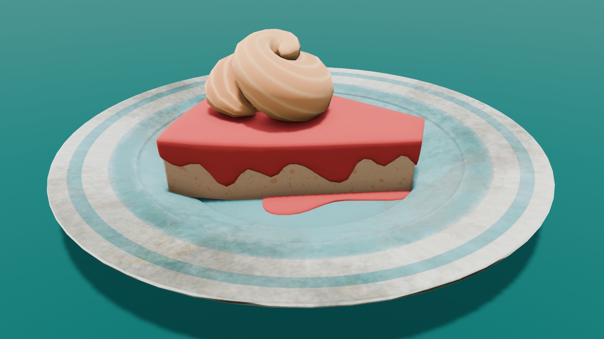 Cake 3D Model Low-poly 3D model_13