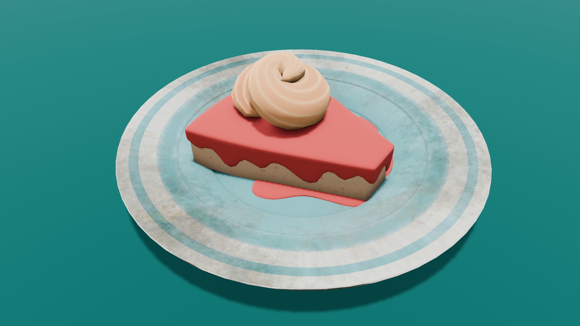Cake 3D Model Low-poly 3D model_17