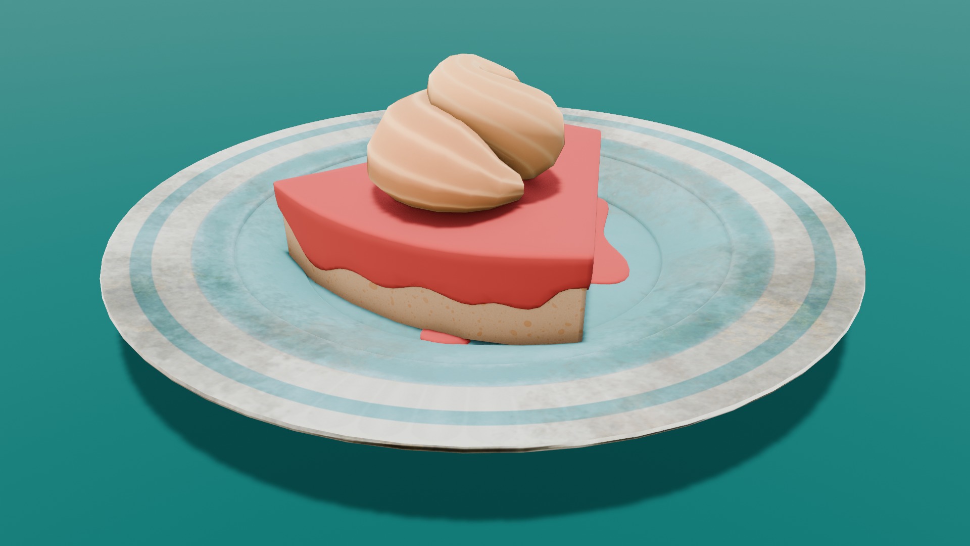 Cake 3D Model Low-poly 3D model_2