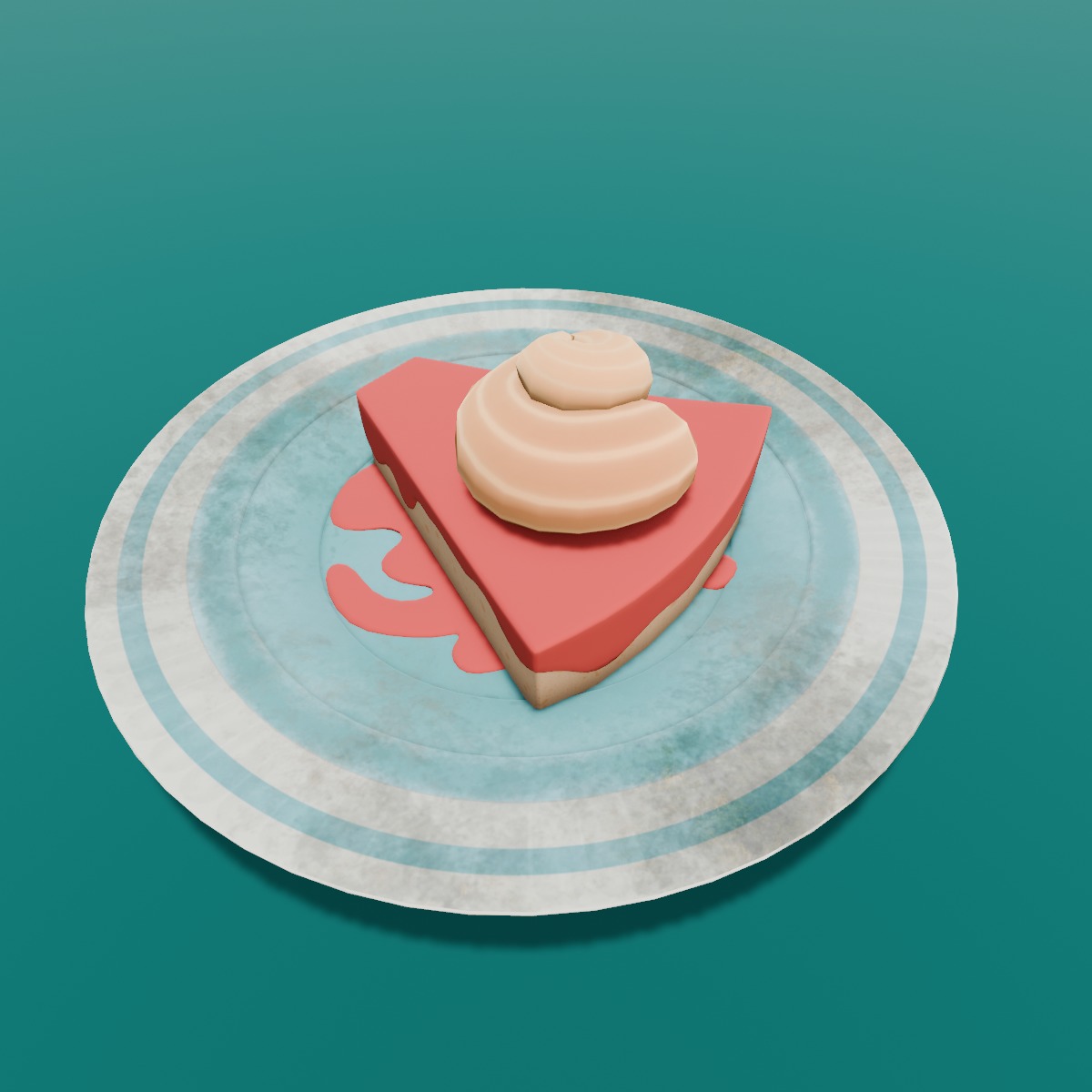 Cake 3D Model Low-poly 3D model_4
