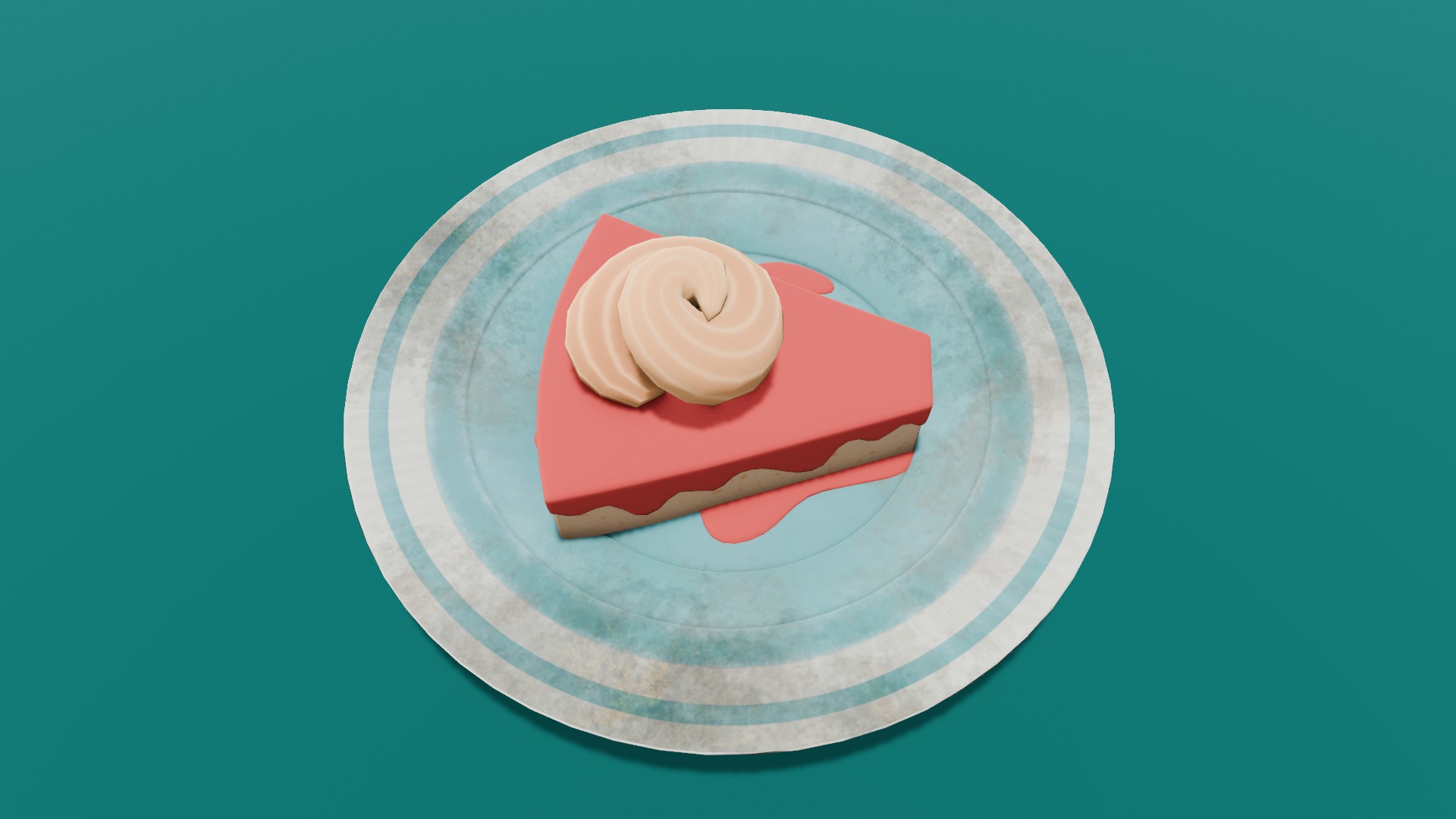 Cake 3D Model Low-poly 3D model_12