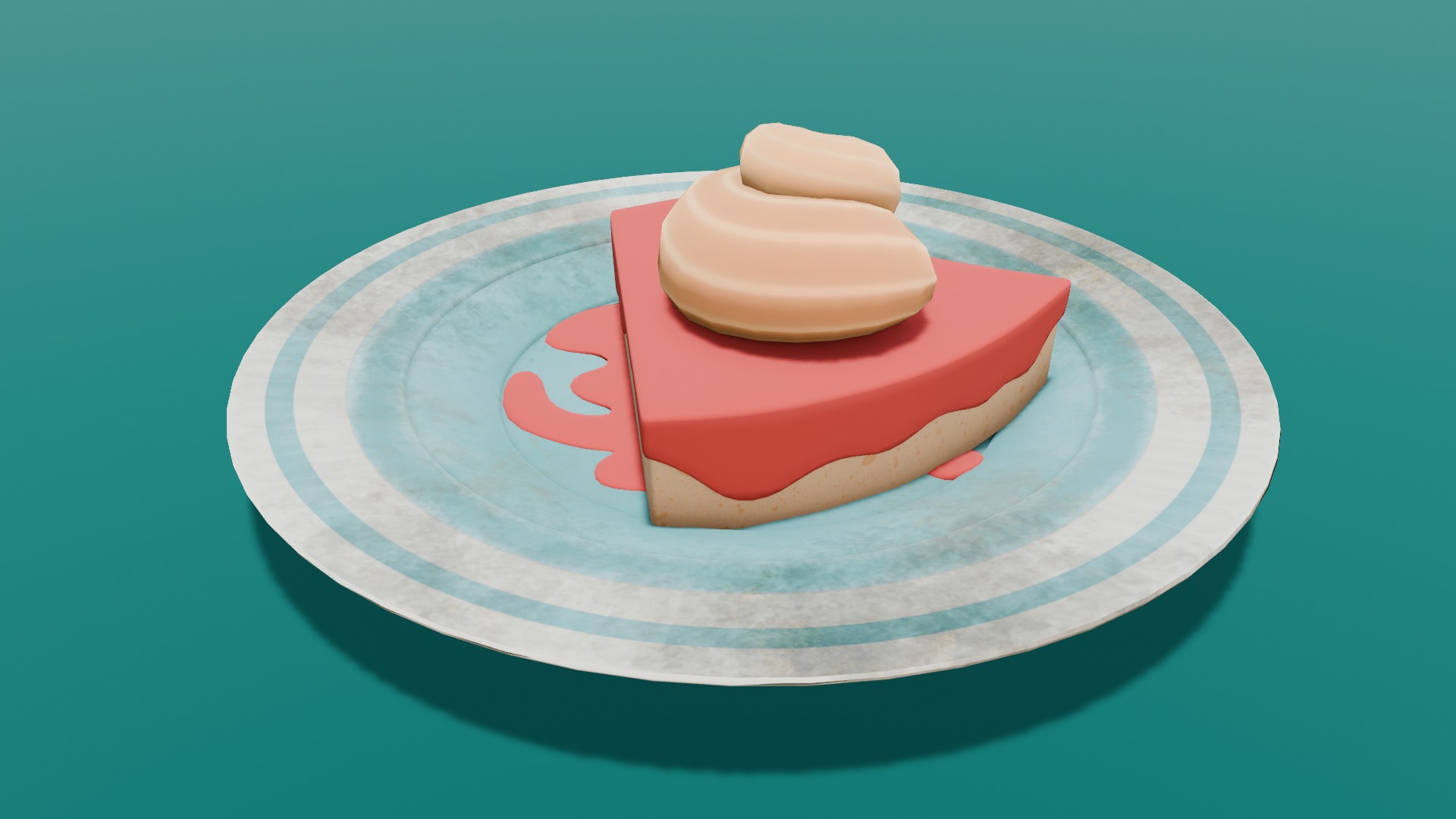 Cake 3D Model Low-poly 3D model_11