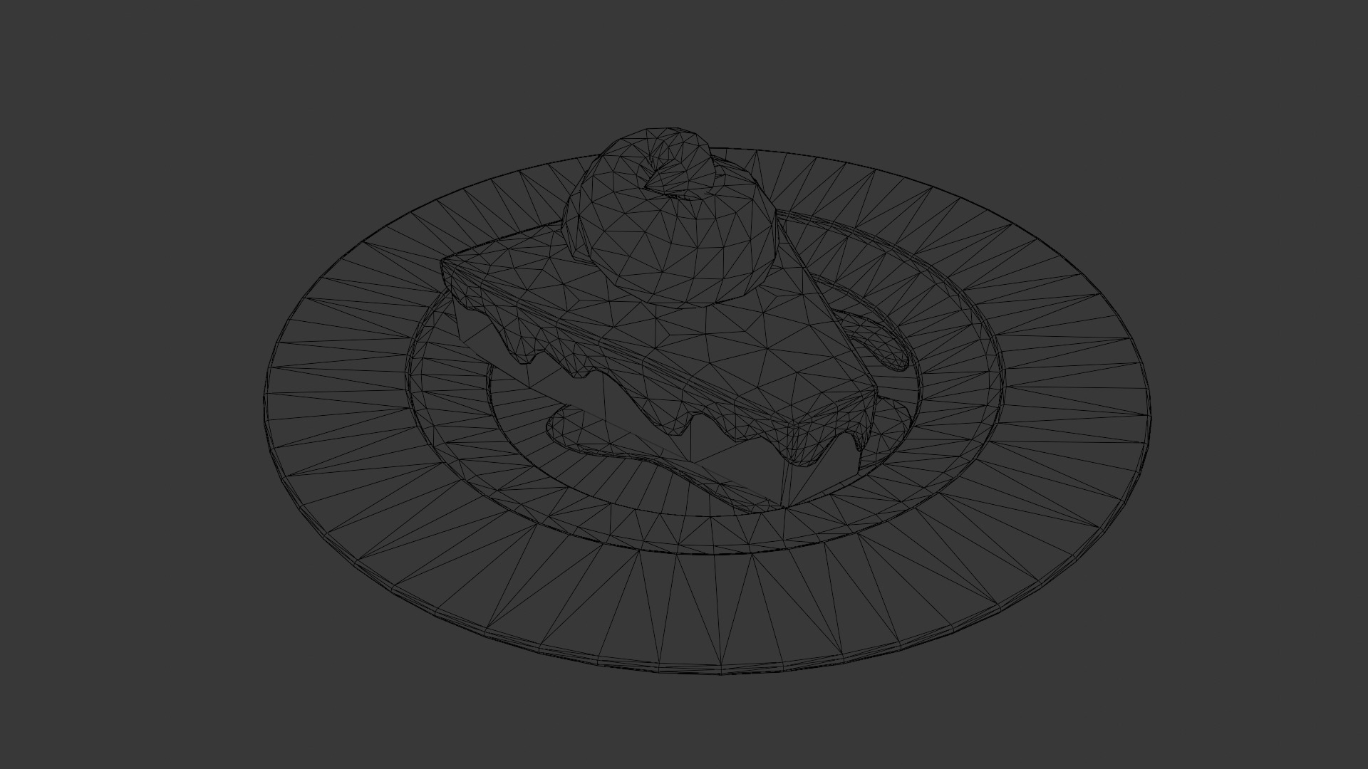 Cake 3D Model Low-poly 3D model_8