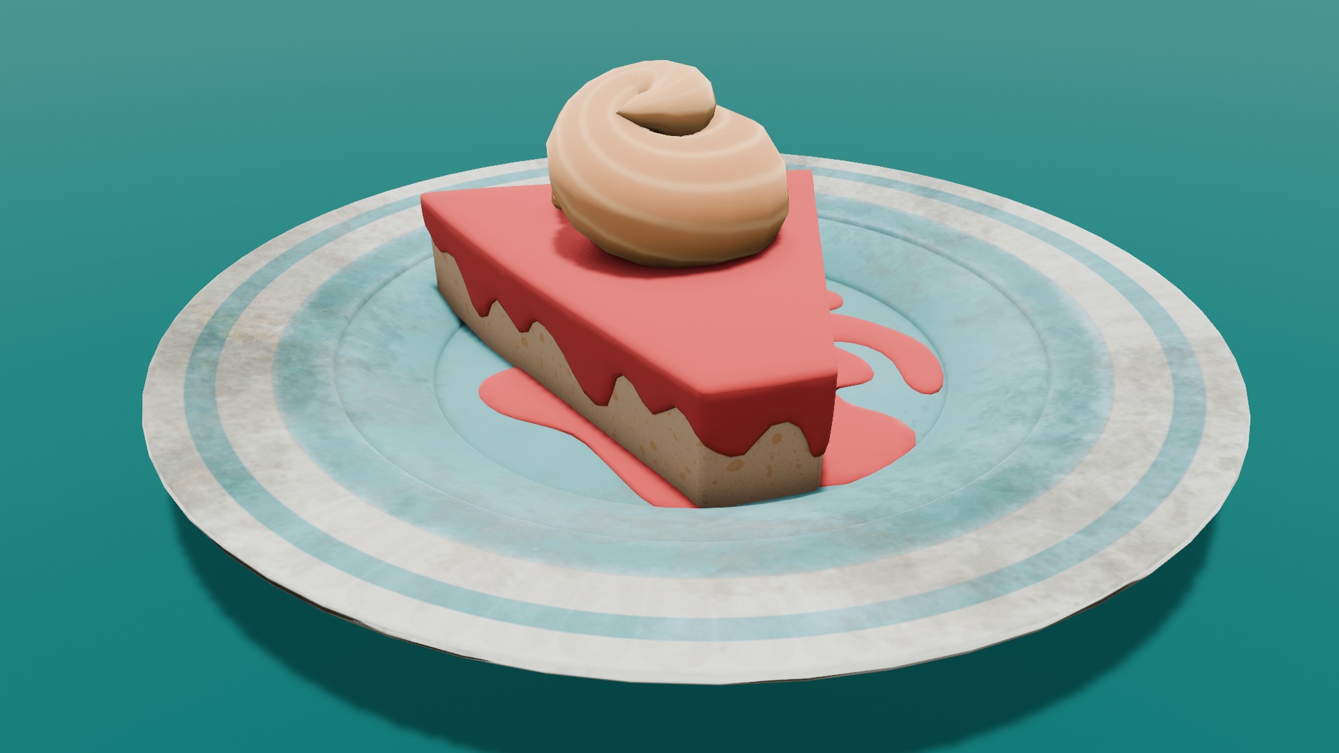 Cake 3D Model Low-poly 3D model_14