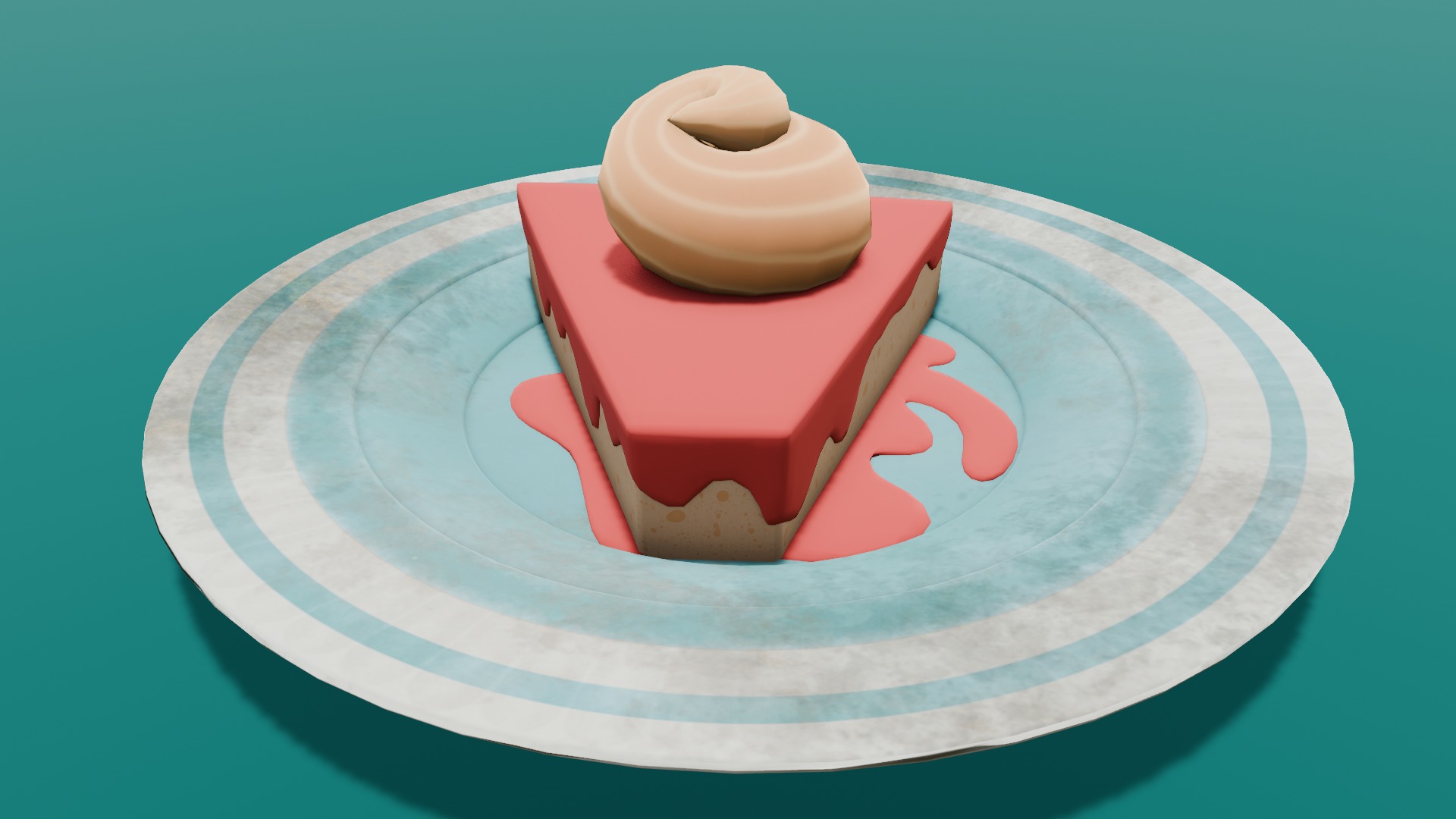 Cake 3D Model Low-poly 3D model_16