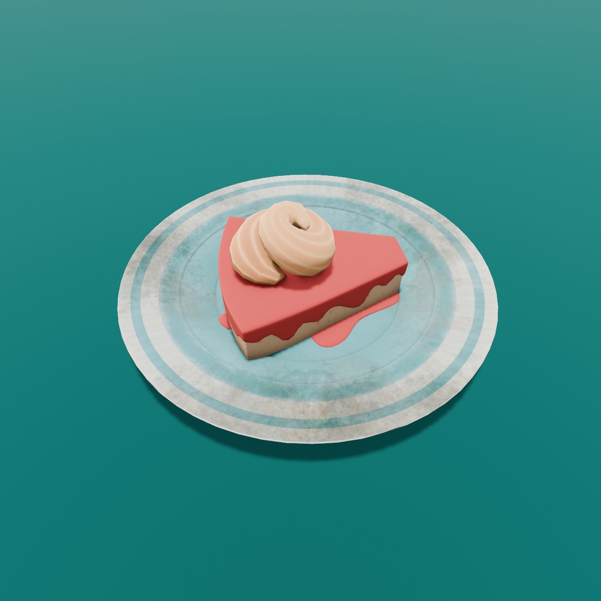 Cake 3D Model Low-poly 3D model_6