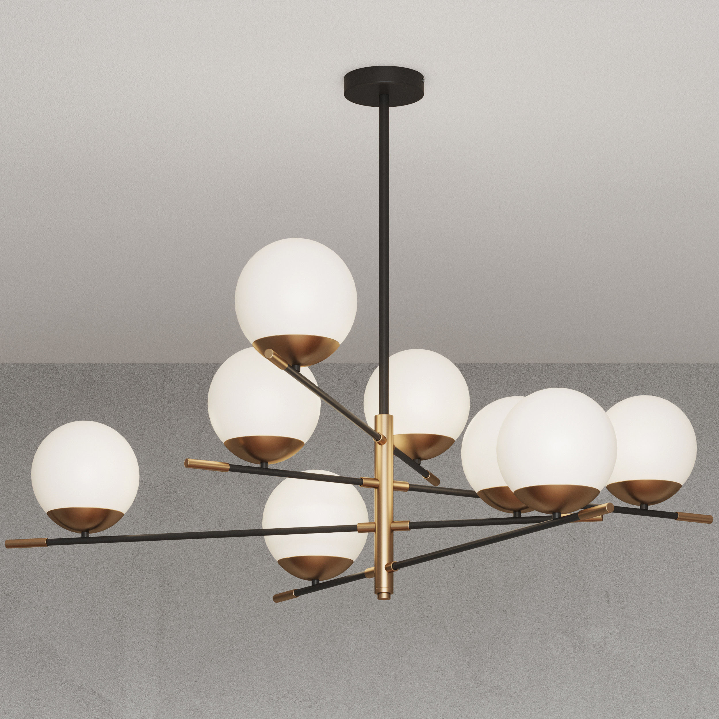 Ceiling chandelier ST Luce LIMANO SL1203 422 08 3D model_2