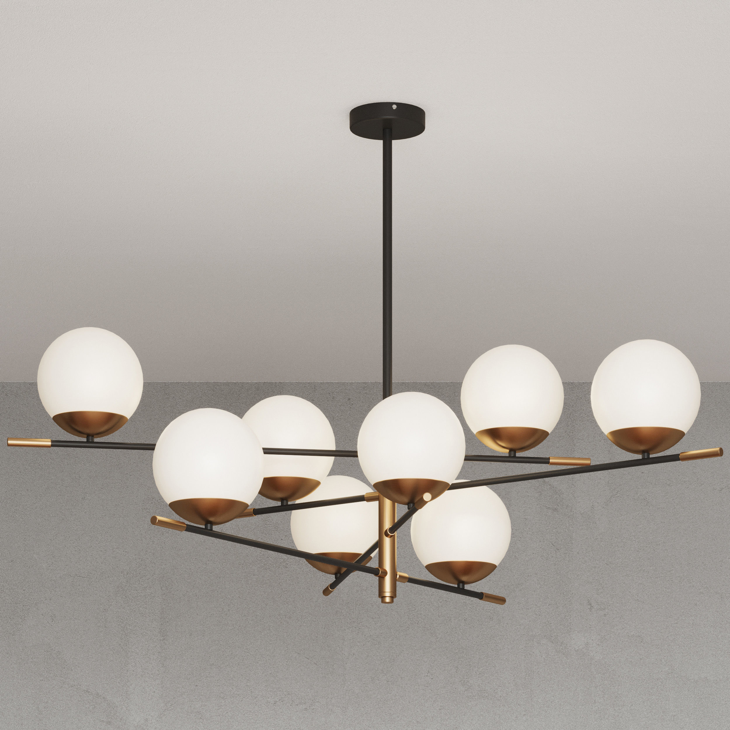 Ceiling chandelier ST Luce LIMANO SL1203 422 08 3D model_3