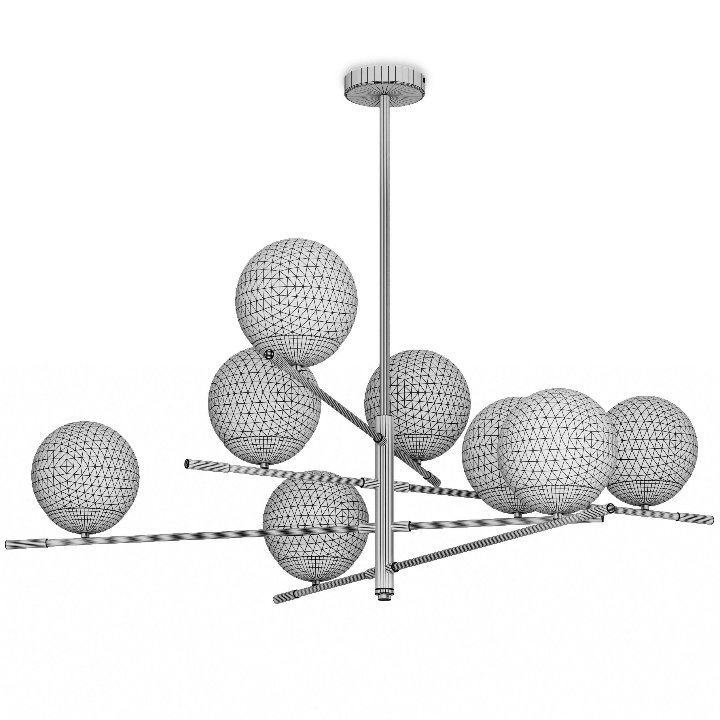 Ceiling chandelier ST Luce LIMANO SL1203 422 08 3D model_4