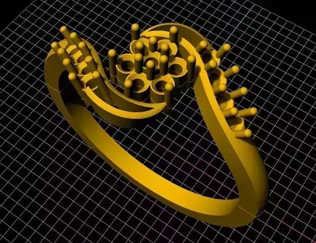 Cluster Ring 3dm file