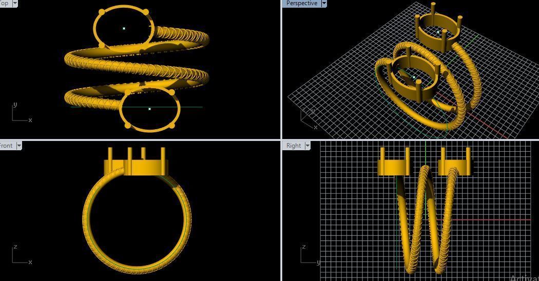 Bypass Ring 3dm file 3D print model_1