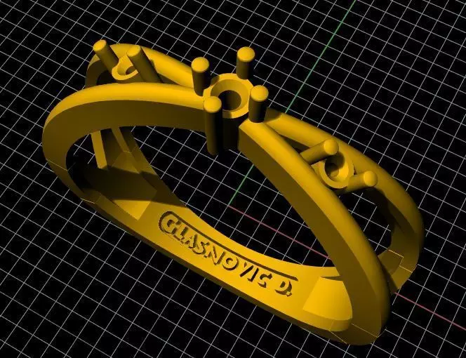 Cluster Ring 3dm file 3D print model_0