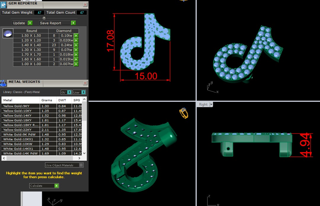 Tiktok safety pin 3D print model_1