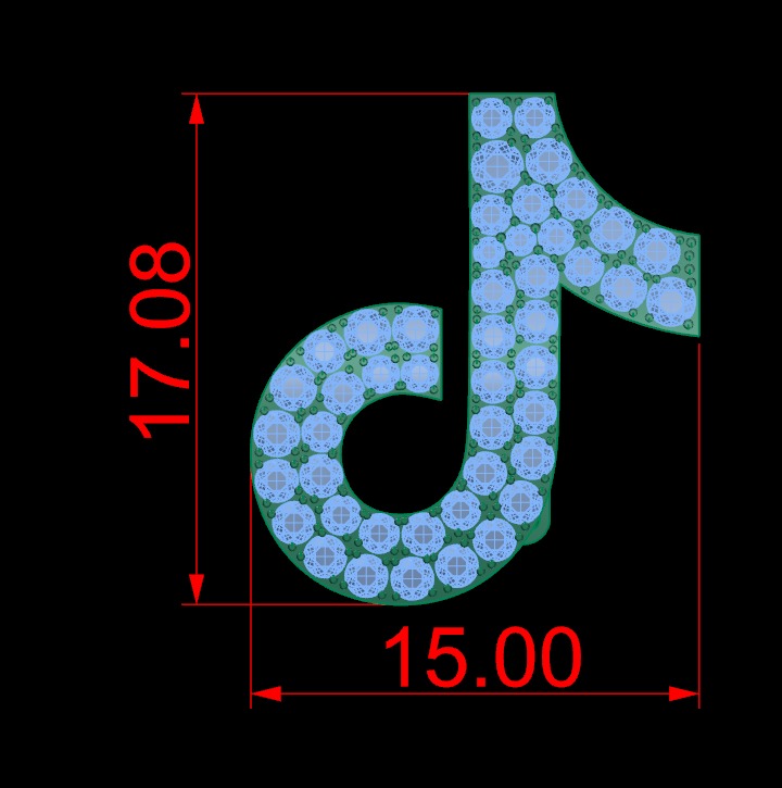 Tiktok safety pin 3D print model_2