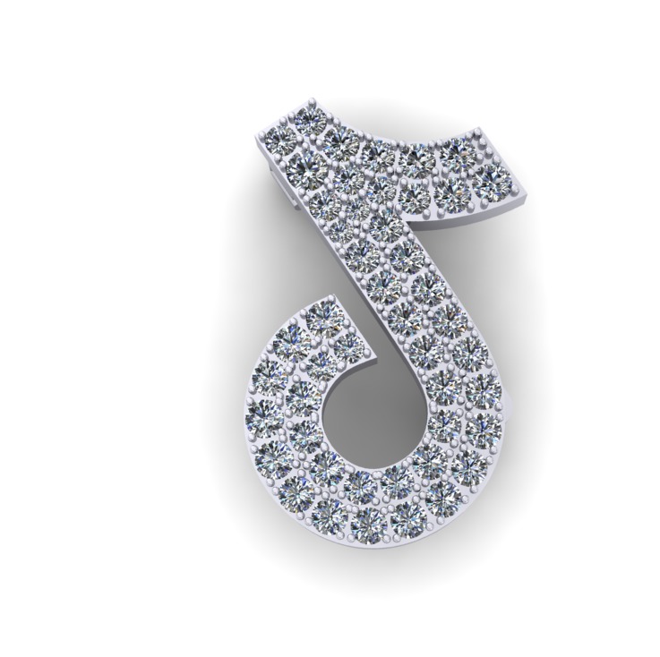 Tiktok safety pin 3D print model_4