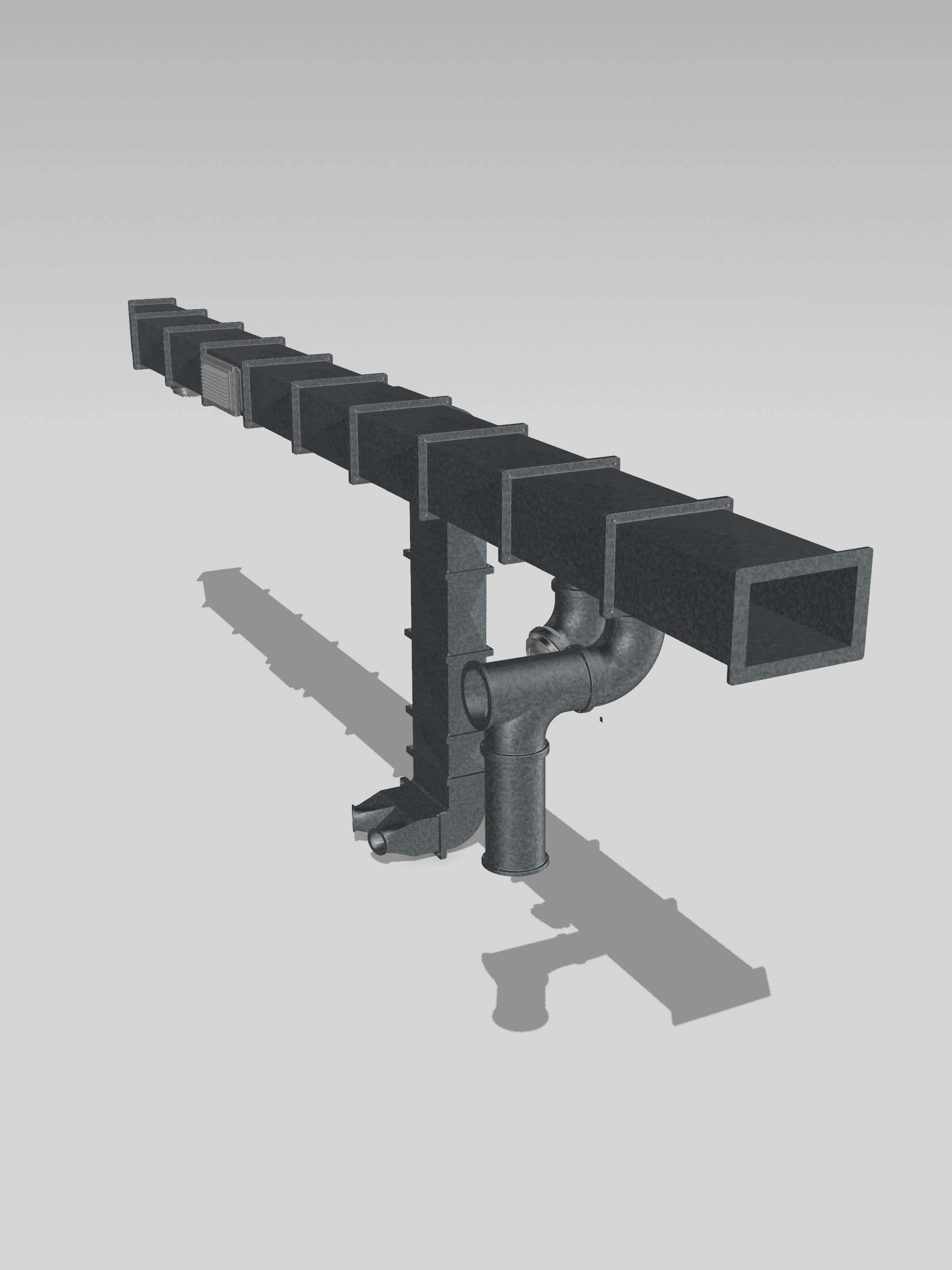 Modular HVAC ventilation system 4 Diorama 3D print model_12