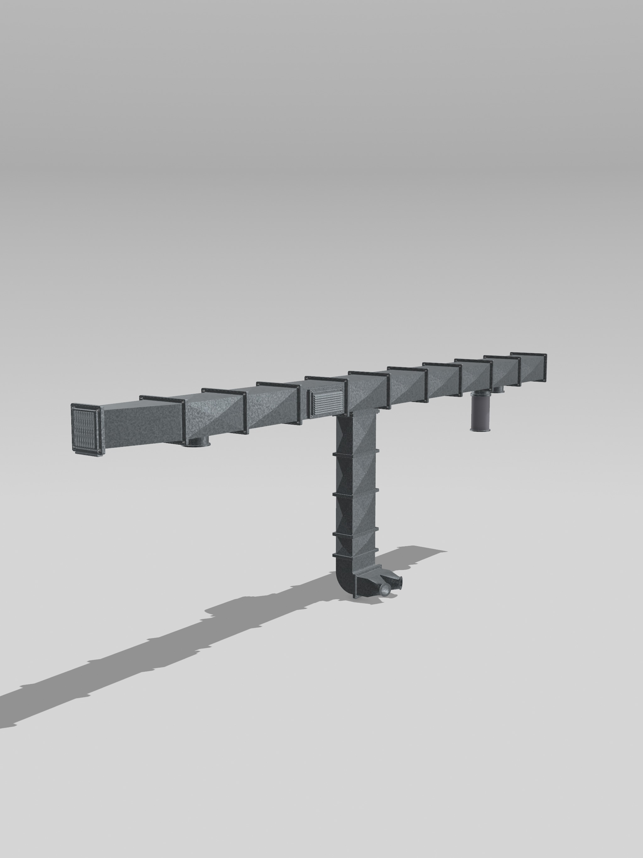 Modular HVAC ventilation system 4 Diorama 3D print model_2