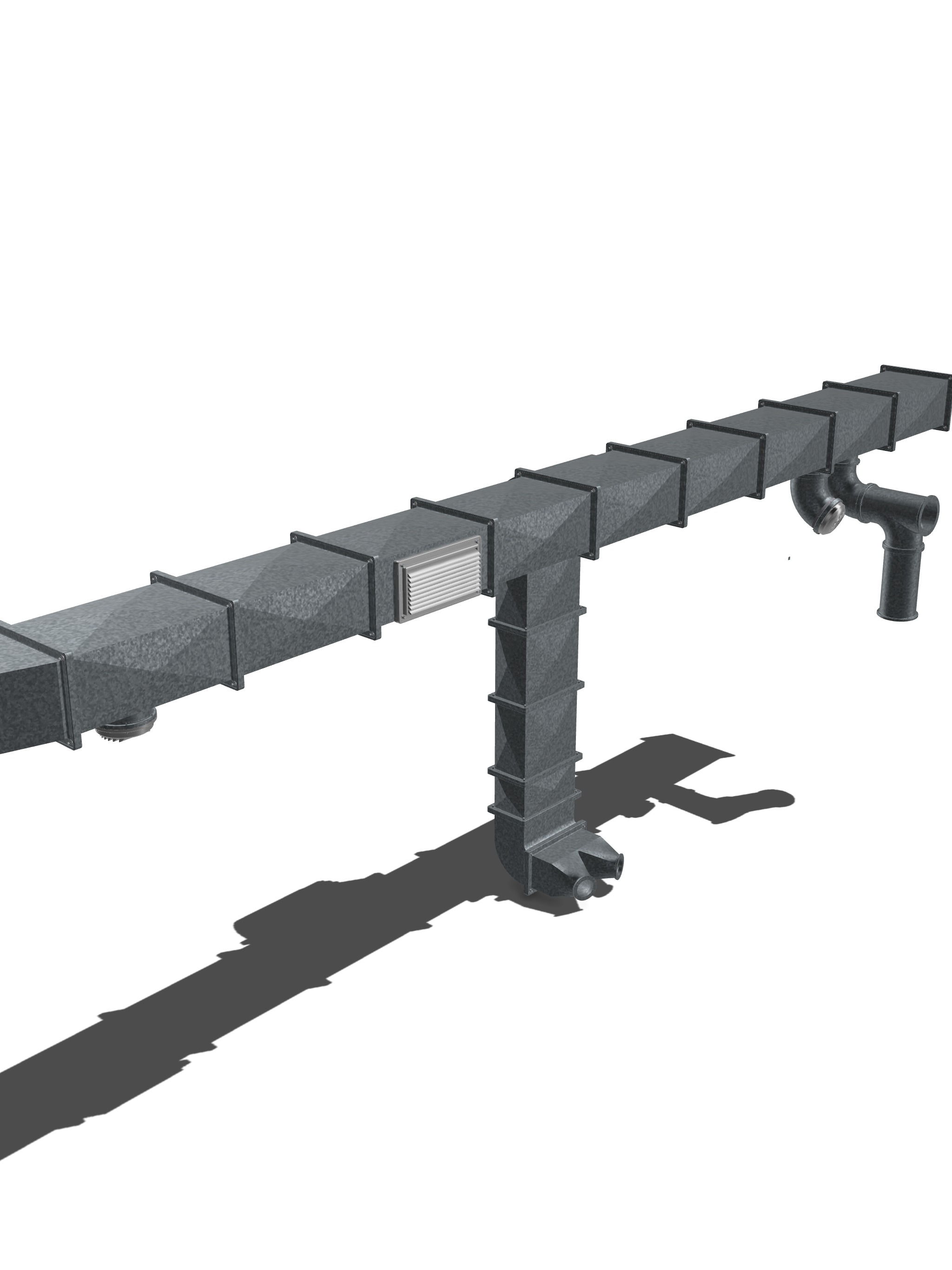 Modular HVAC ventilation system 4 Diorama 3D print model_13