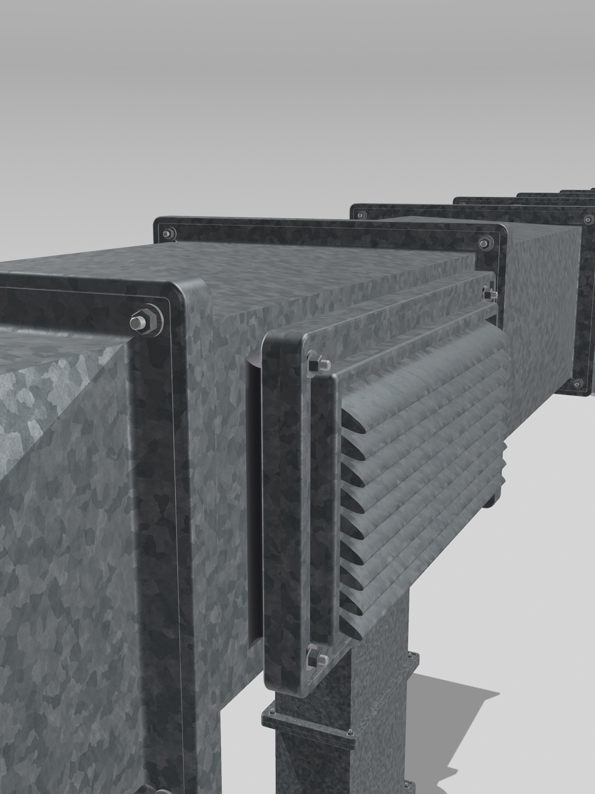 Modular HVAC ventilation system 4 Diorama 3D print model_8