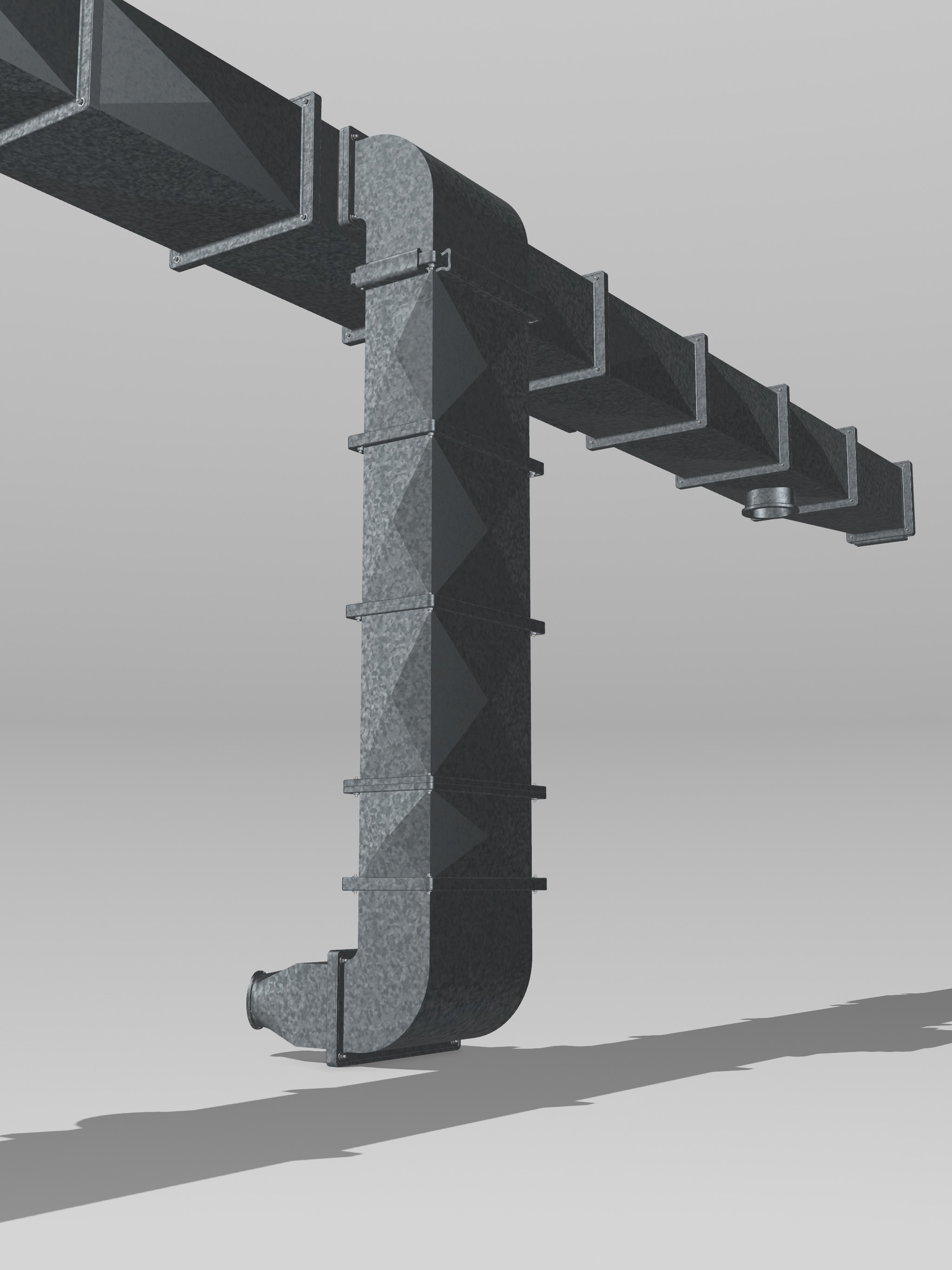Modular HVAC ventilation system 4 Diorama 3D print model_5
