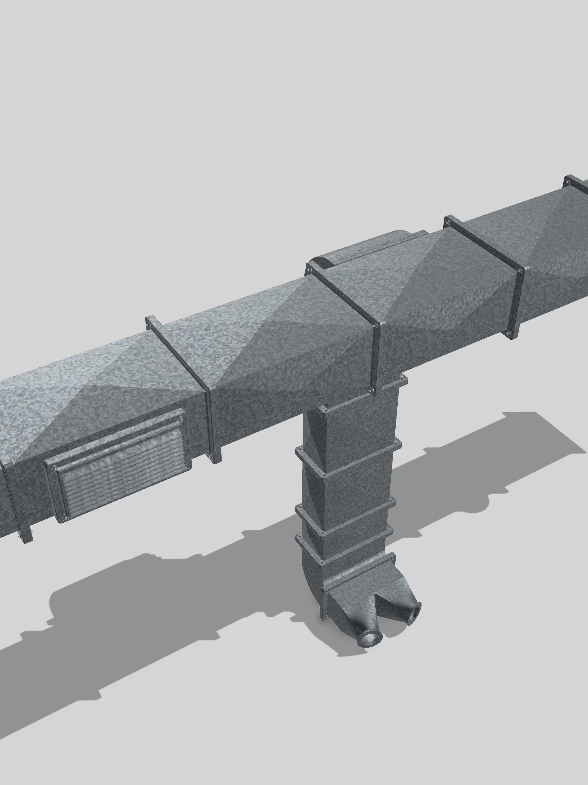 Modular HVAC ventilation system 4 Diorama 3D print model_4