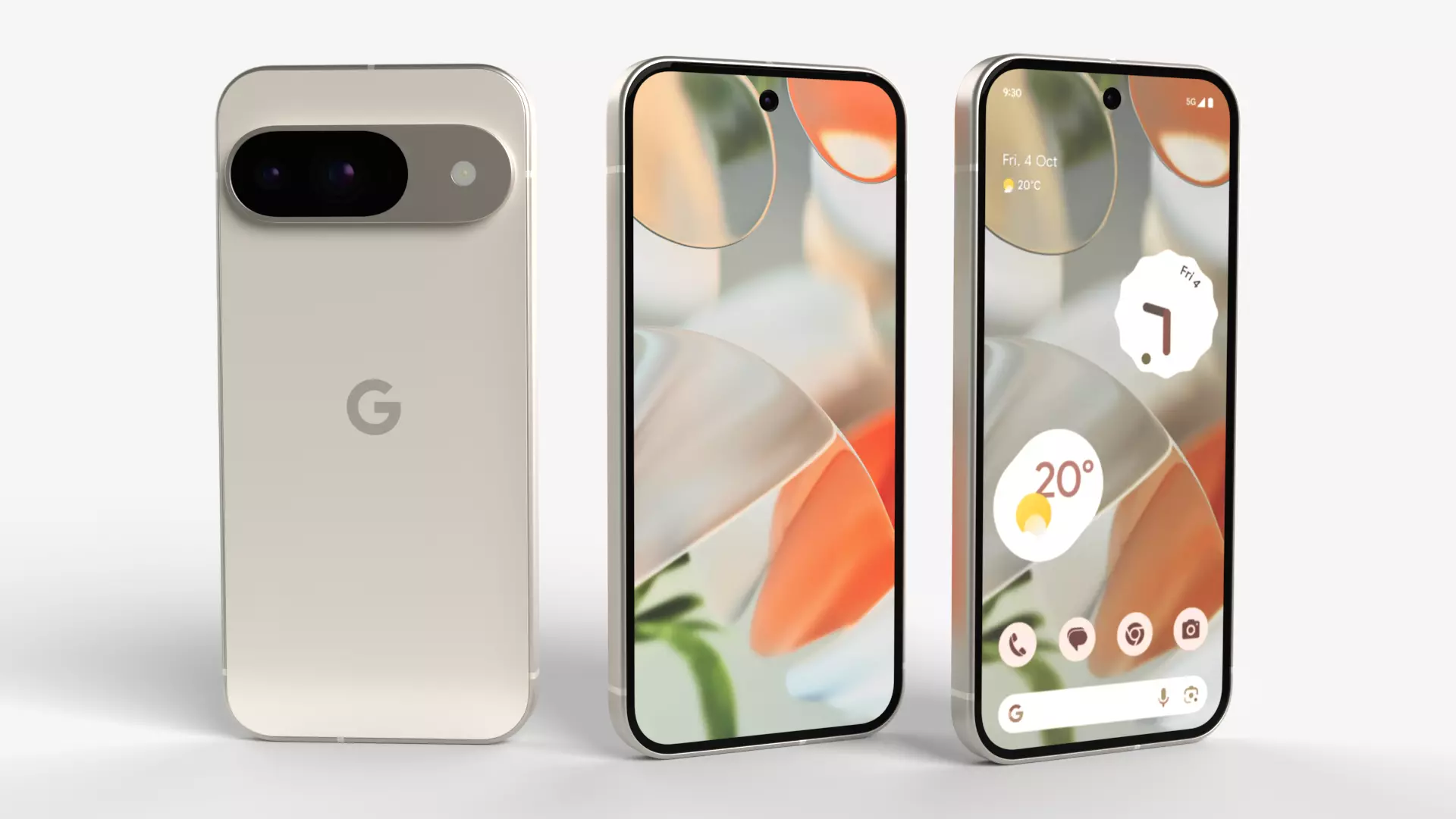 Google Pixel 9 Porcelain 3D model_0