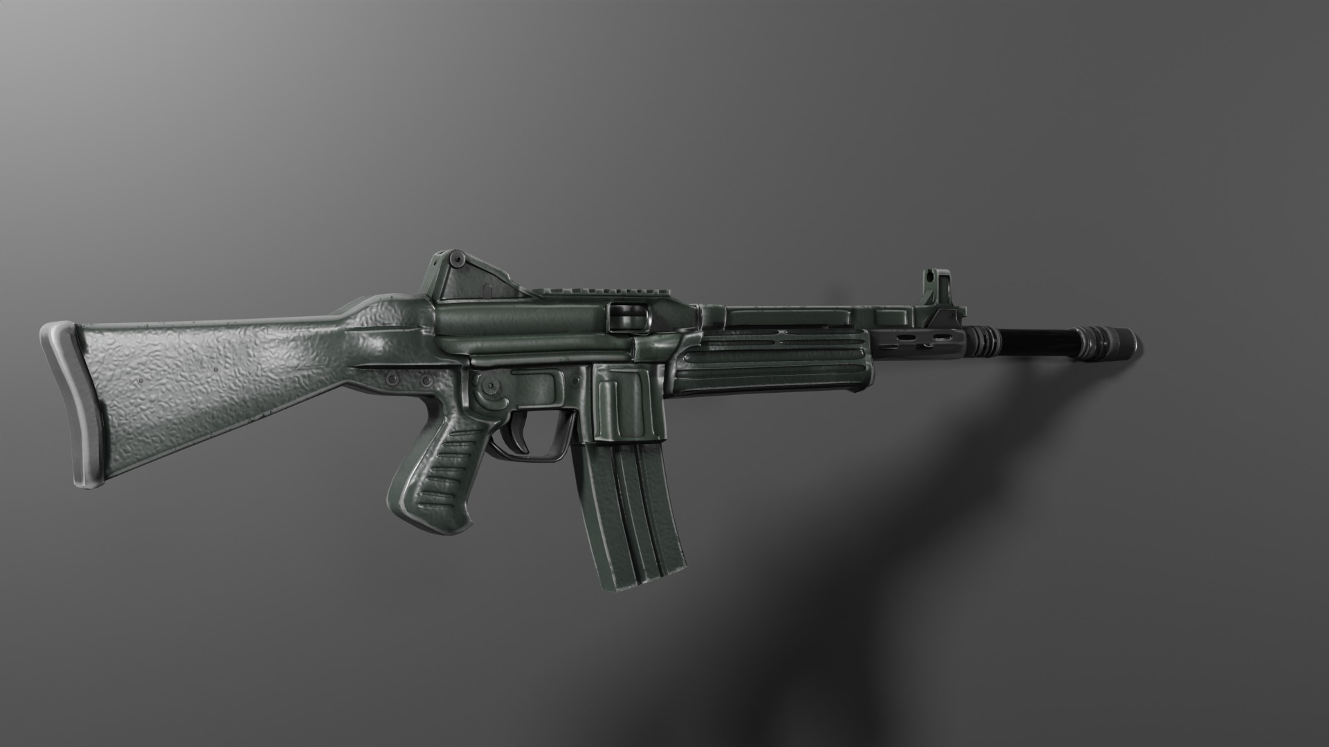 Assault rifle Cetme L Low-poly 3D model_3