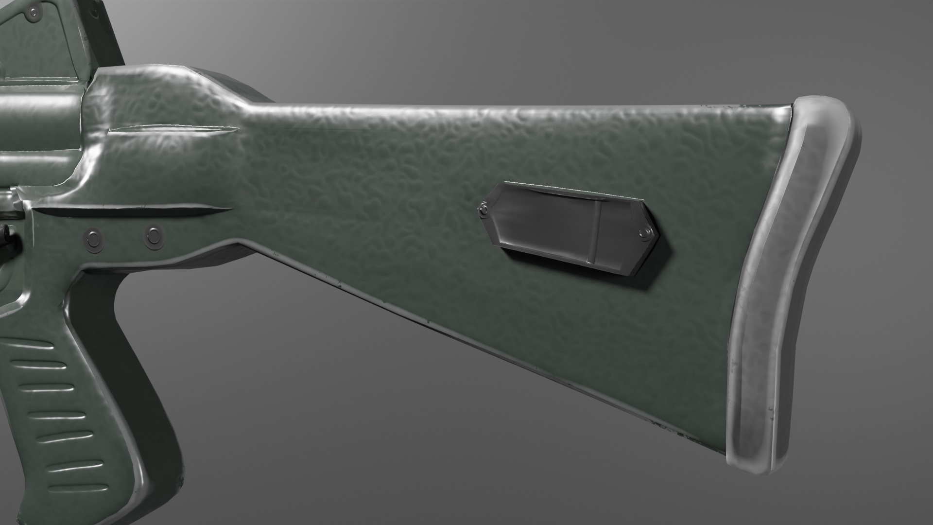 Assault rifle Cetme L Low-poly 3D model_6