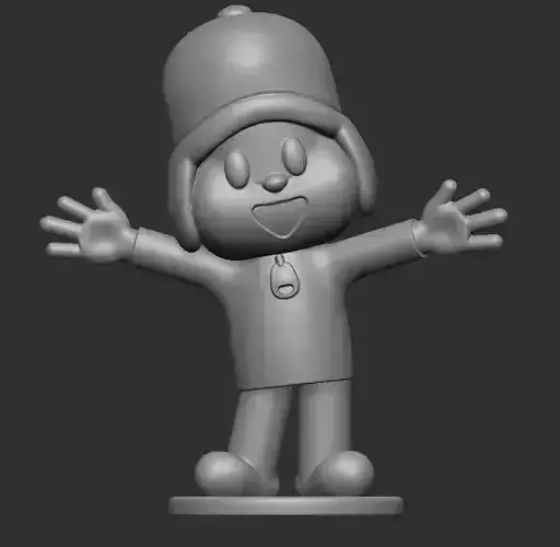 Pocoyo doll on a base