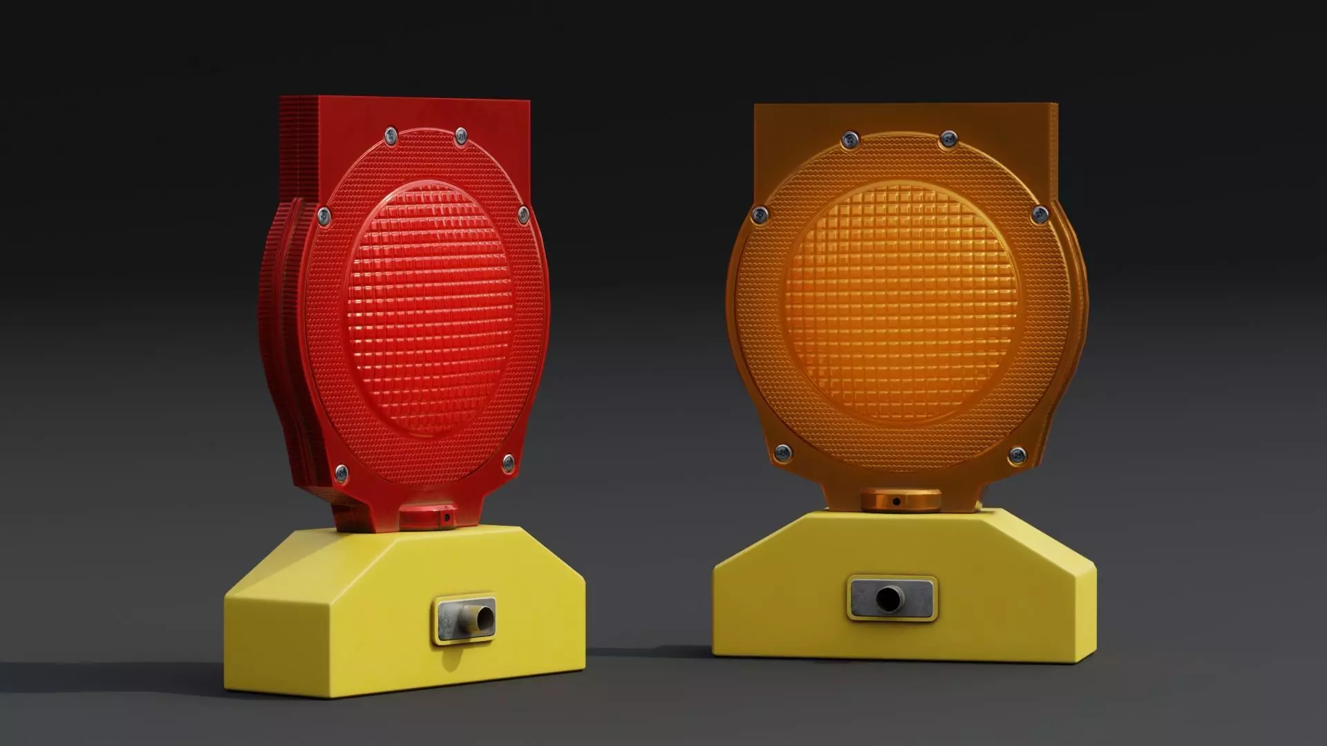 Barricade Light PBR Game-Ready Low-poly 3D model_0