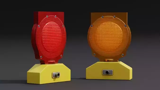 Barricade Light PBR Game-Ready