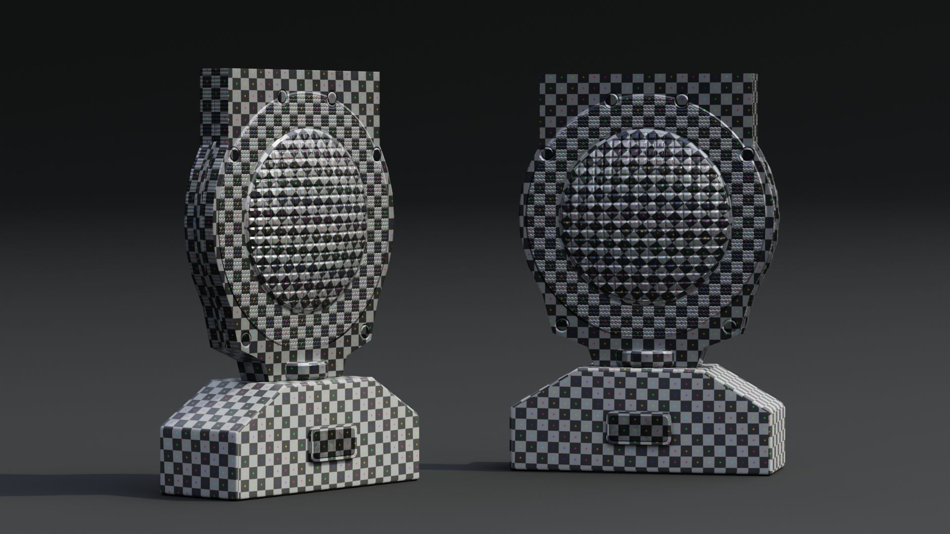 Barricade Light PBR Game-Ready Low-poly 3D model_5