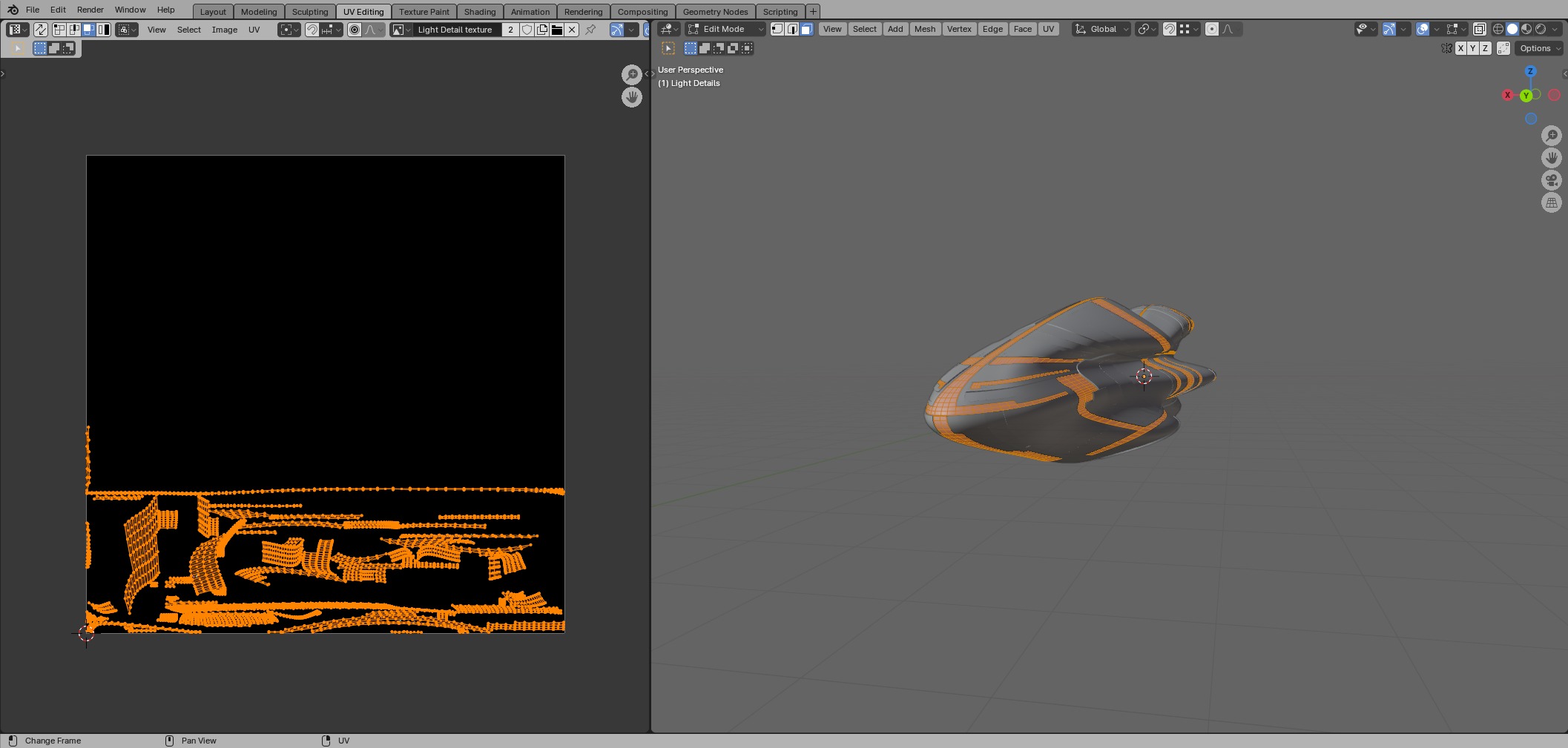 Cruiser Spaceship 3D model_24