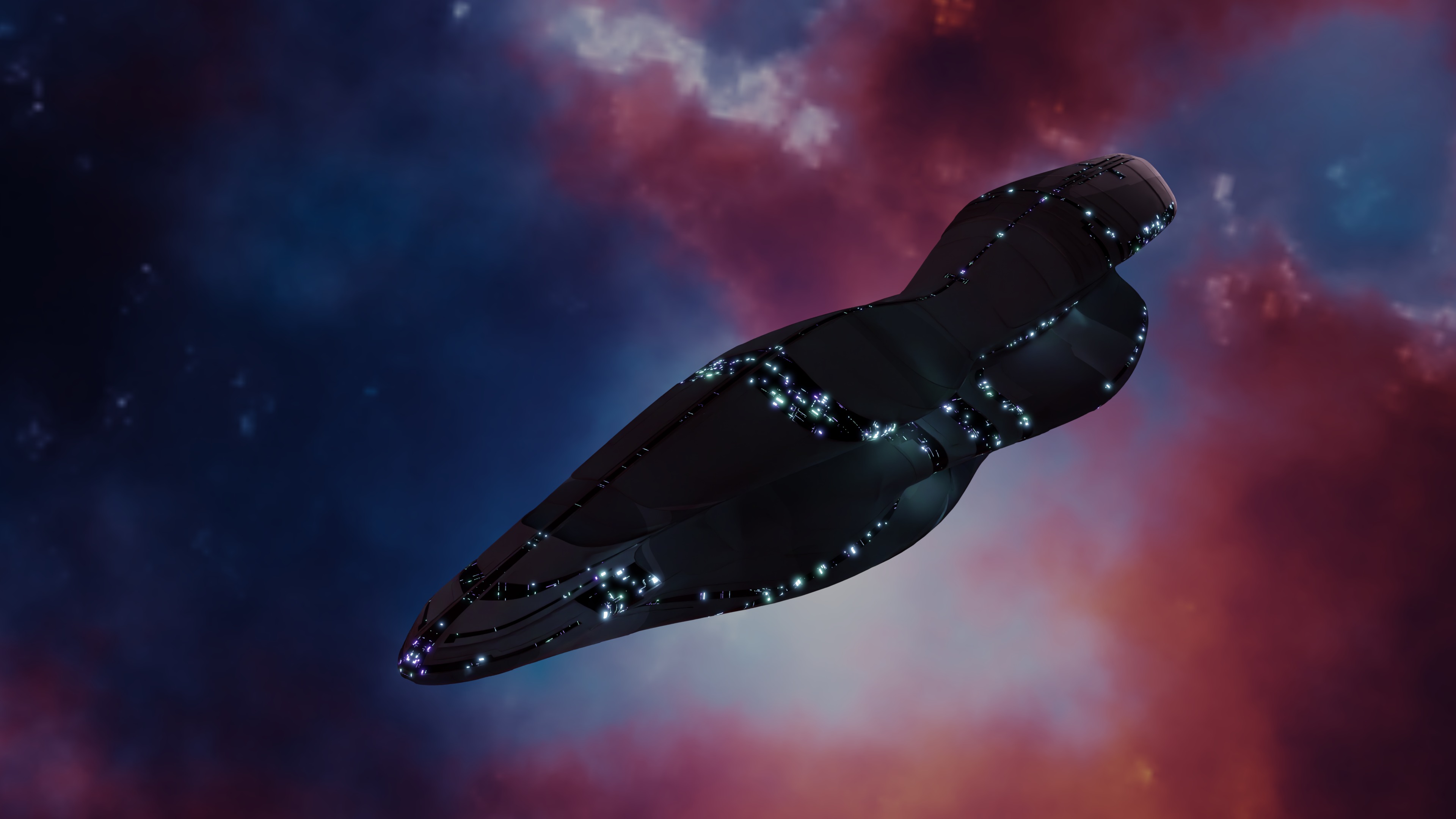 Cruiser Spaceship 3D model_8