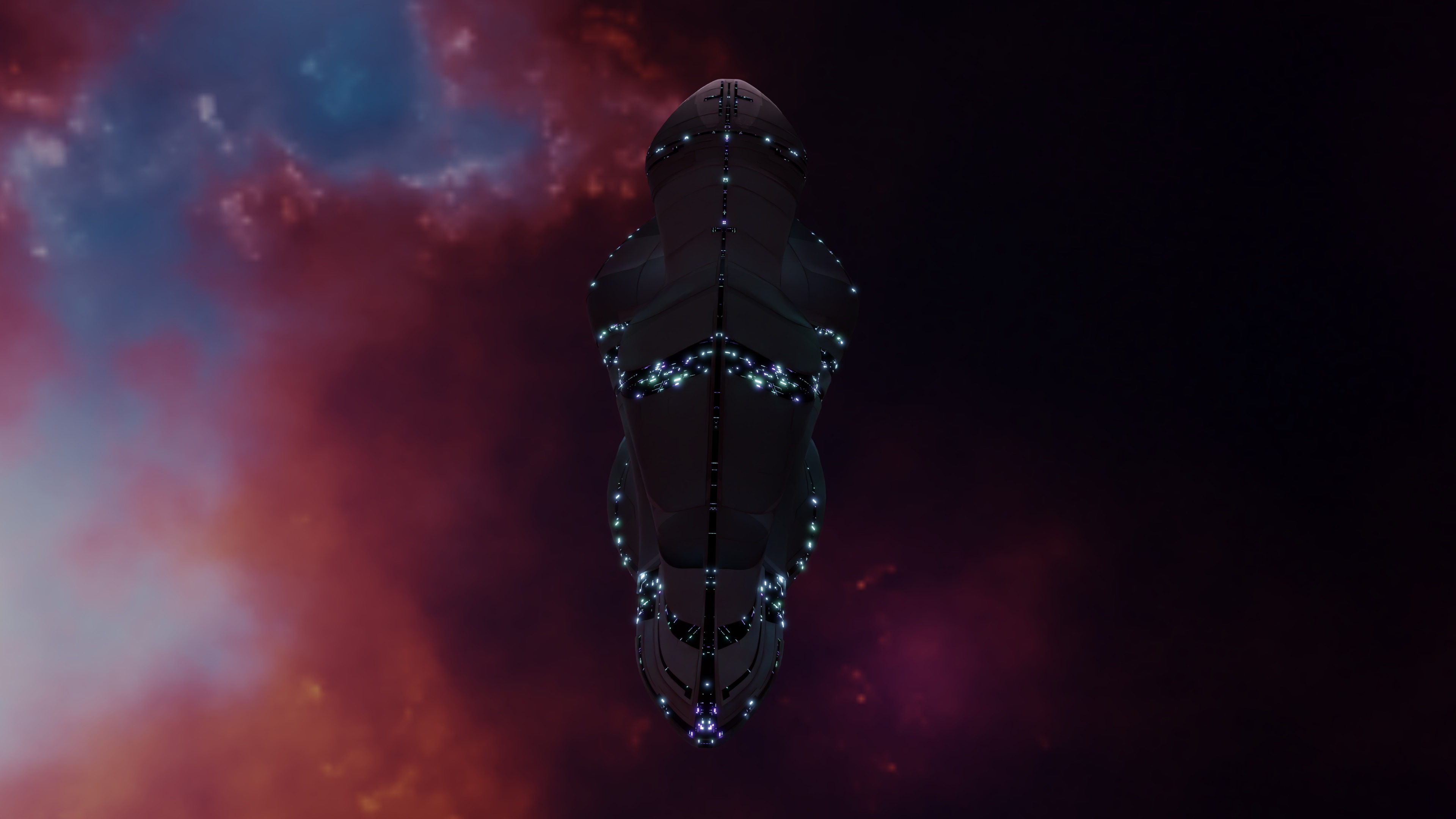 Cruiser Spaceship 3D model_7