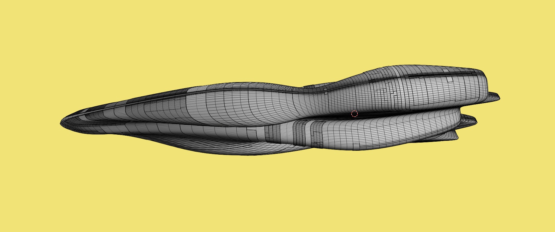 Cruiser Spaceship 3D model_14