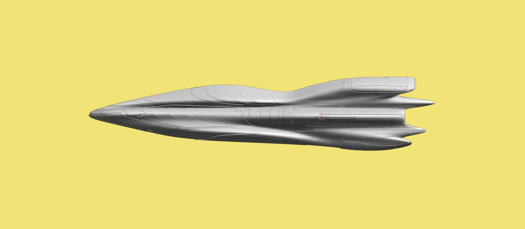 Cruiser Spaceship 3D model_15