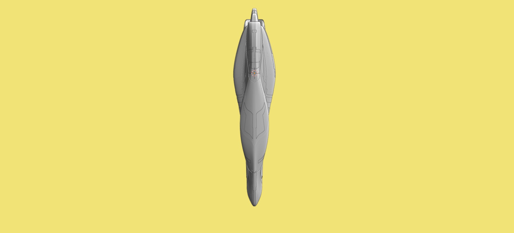 Cruiser Spaceship 3D model_19