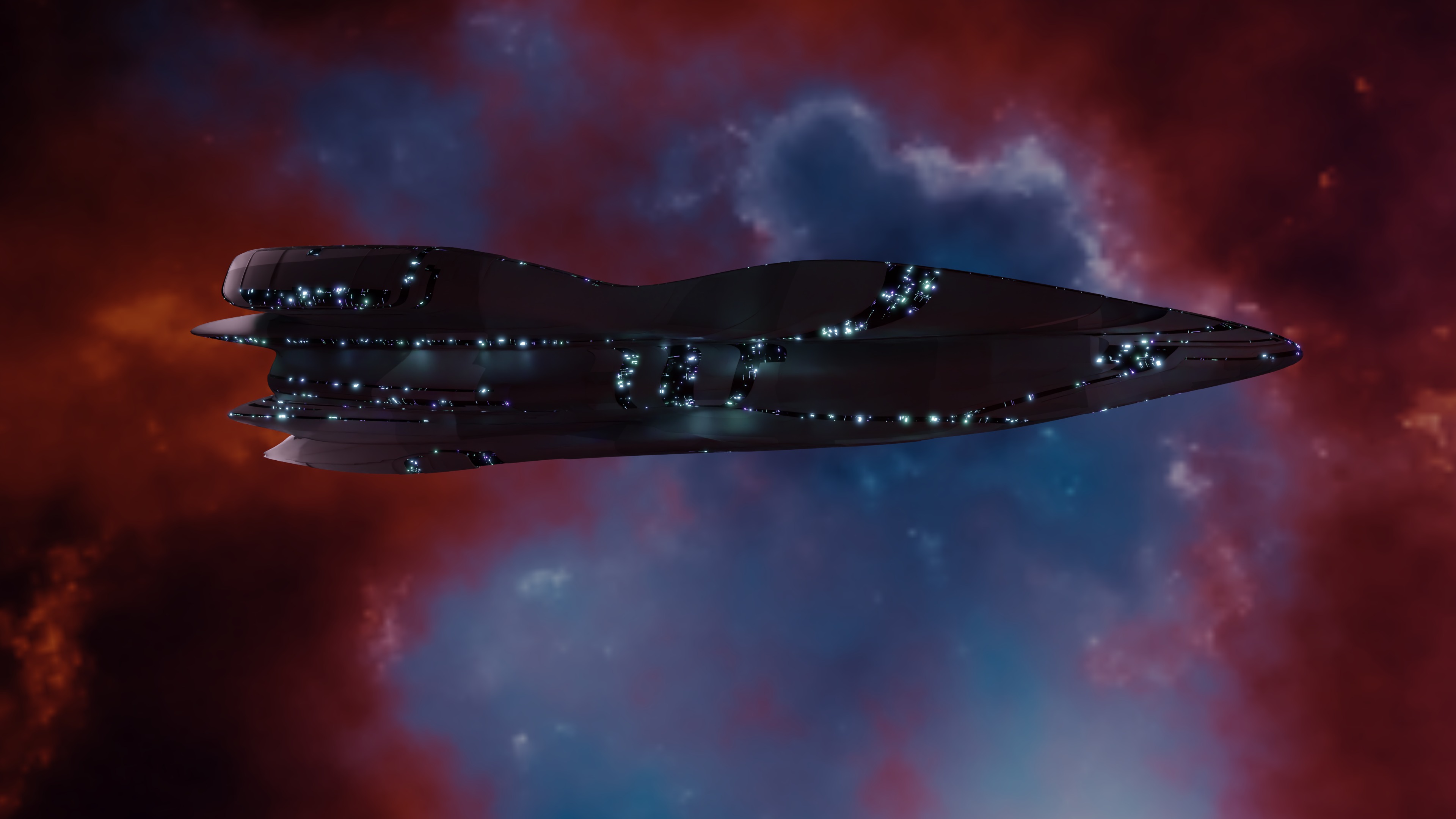 Cruiser Spaceship 3D model_6