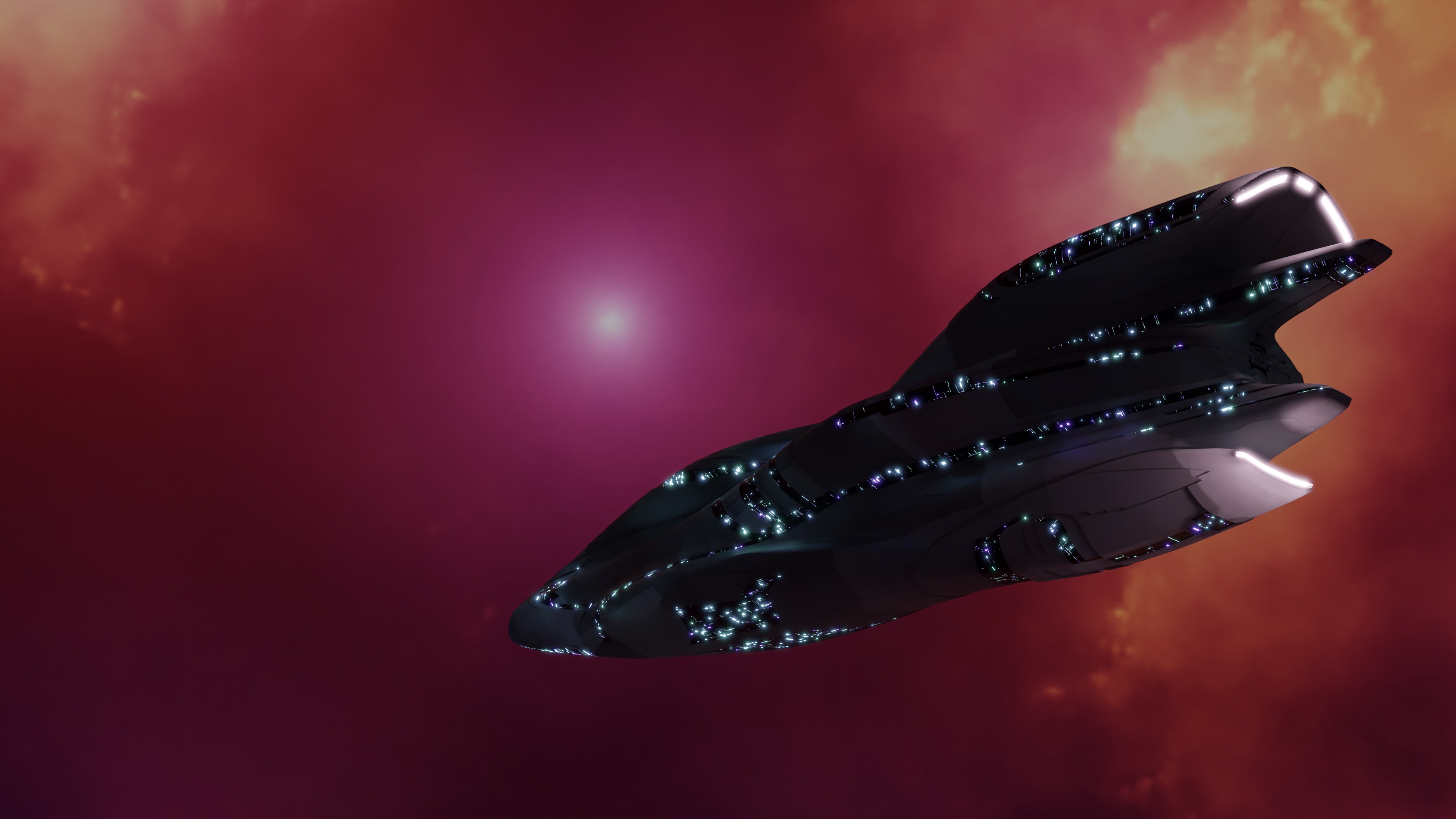 Cruiser Spaceship 3D model_9