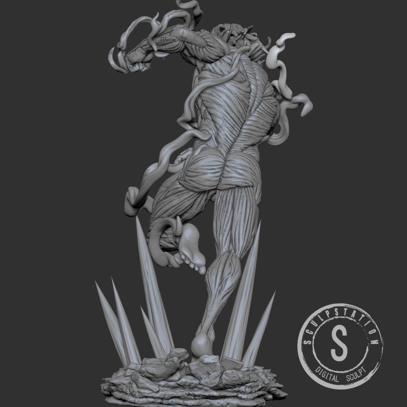 Eren Titan Form Warhammer Powers 3D print model_14